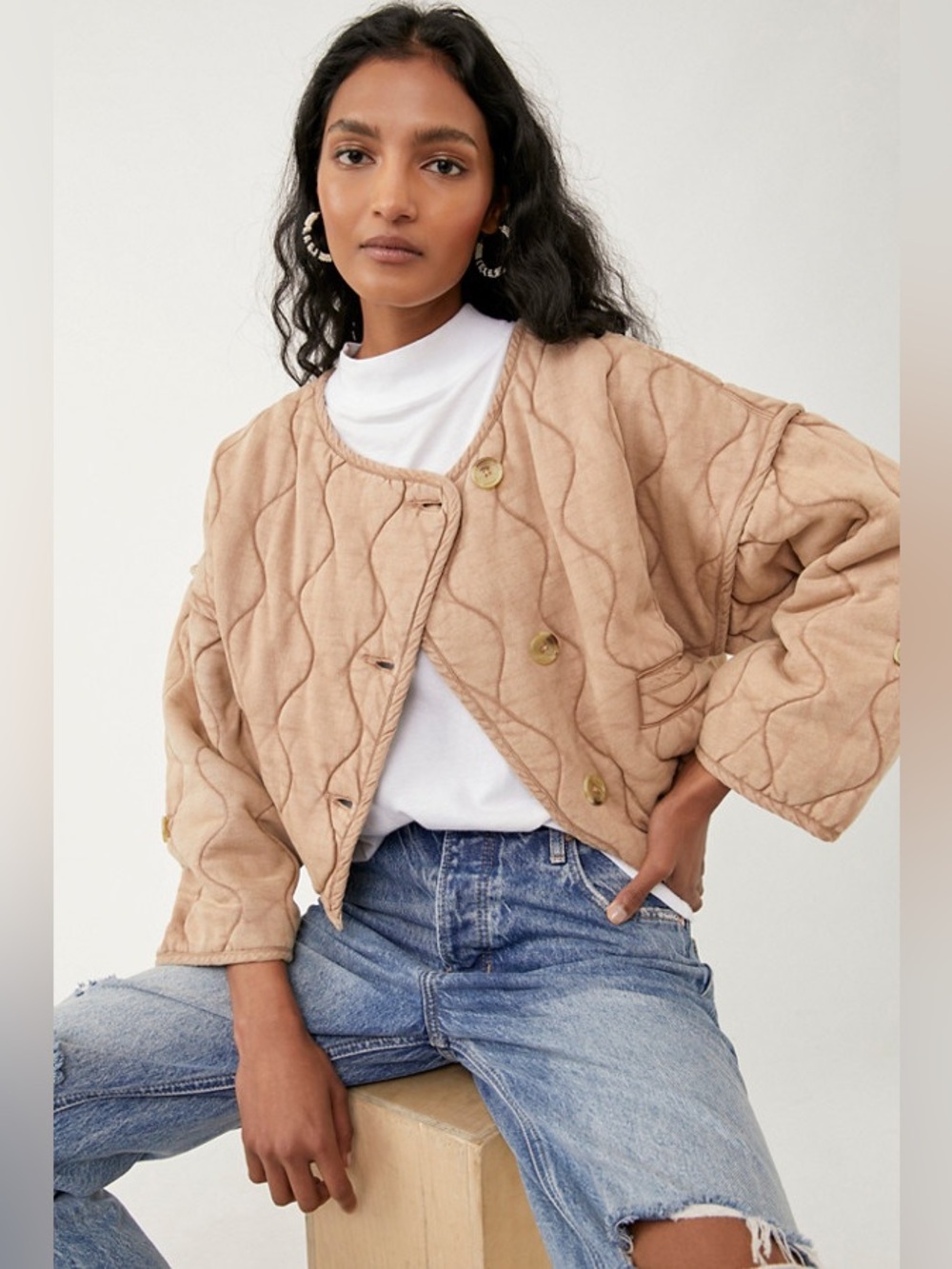 💫 Free People💫 Gwynnie Quilted Jacket